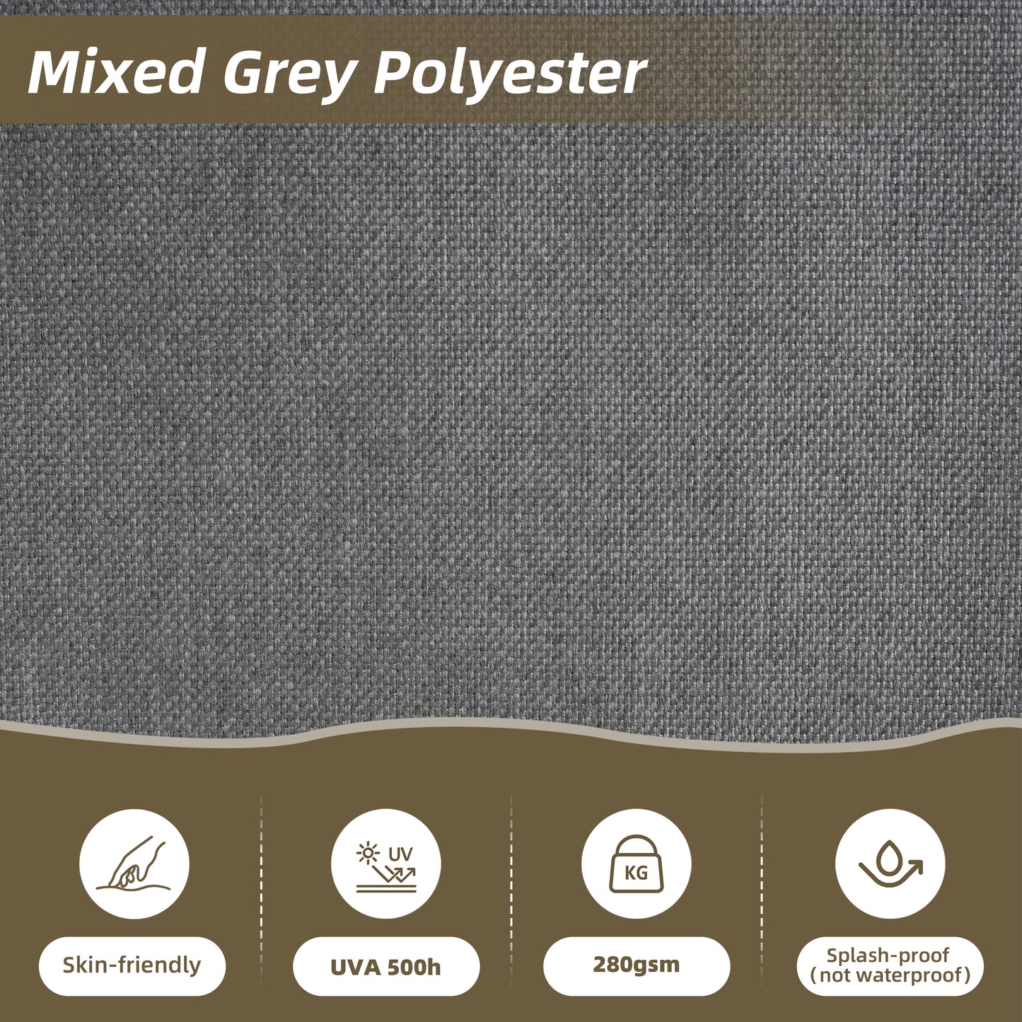 4-Piece V-Shaped Aluminum Patio Sofa Set – Outdoor Garden/Poolside Lounge Furniture