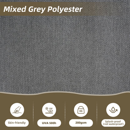 4-Piece V-Shaped Aluminum Patio Sofa Set – Outdoor Garden/Poolside Lounge Furniture